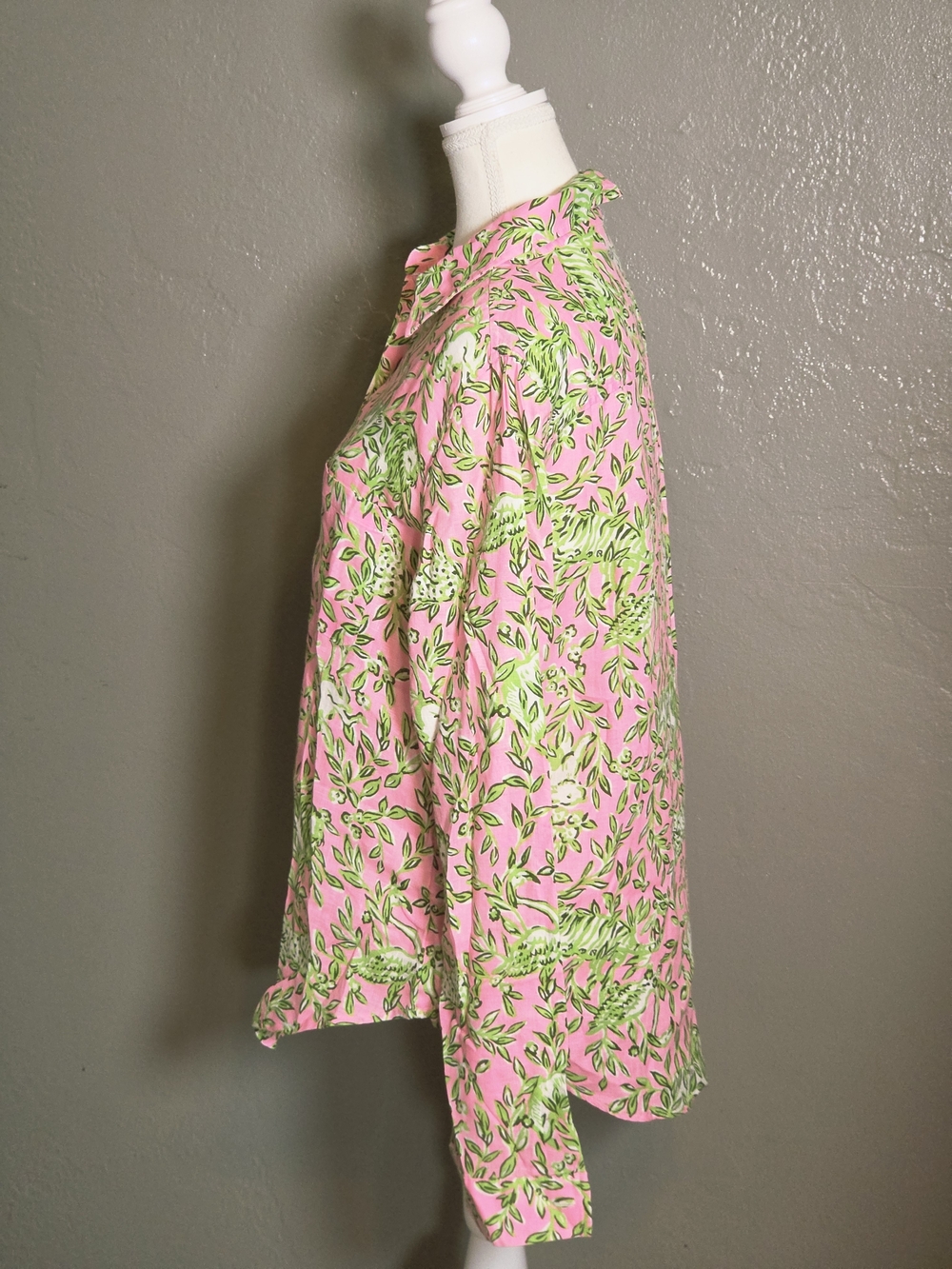 Lillyy Pulitzer Womens M Sea View Rousseau Pink Main Character Line Linen NWOT - Picture 3 of 11